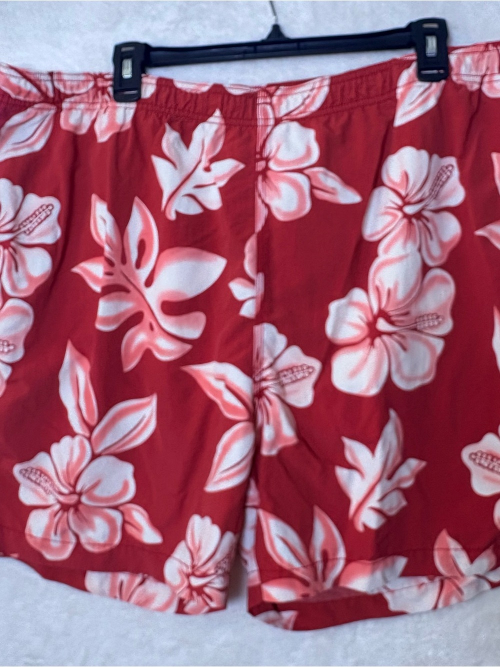 Tommy Bahama Mens Red Hawaiian Swim Shorts Size XL NWOT 0708
